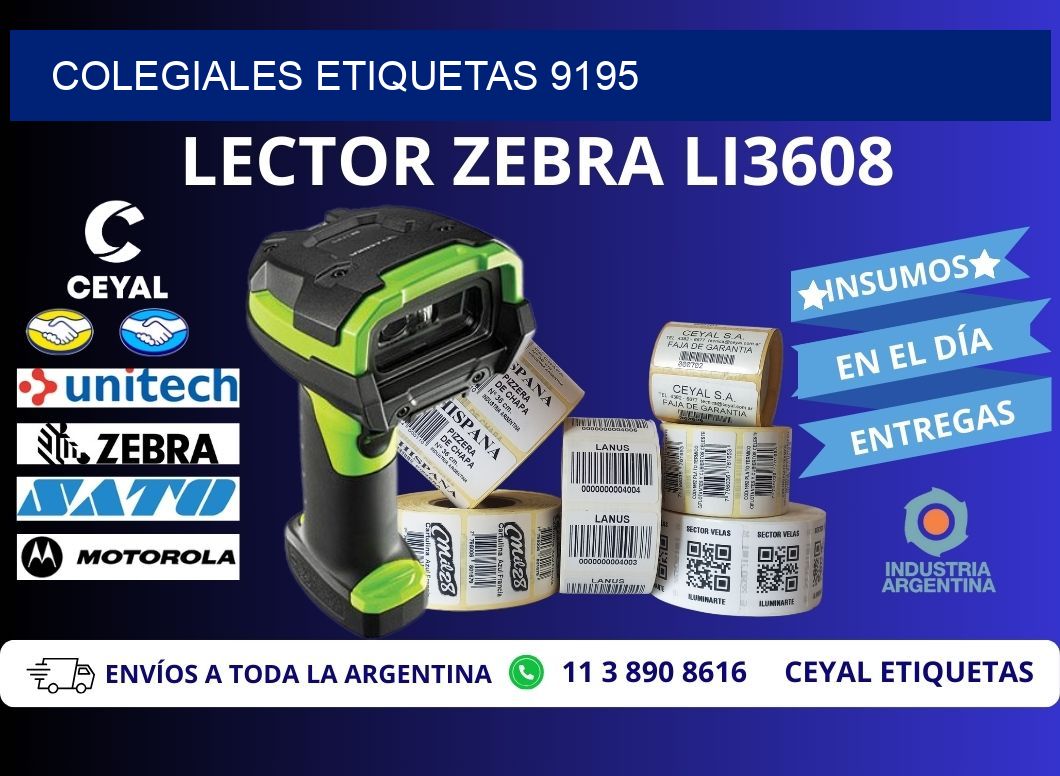Colegiales etiquetas 9195