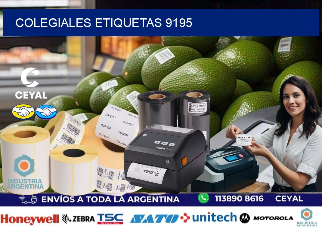 Colegiales etiquetas 9195