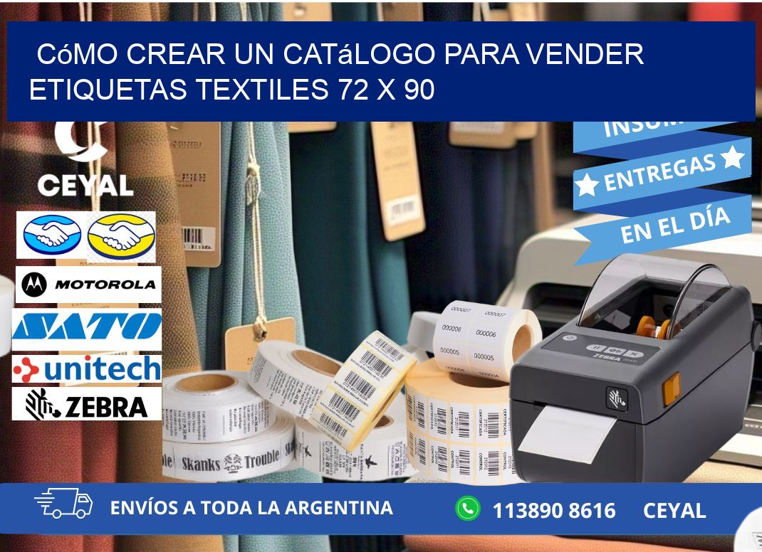 Cómo Crear un Catálogo para Vender Etiquetas Textiles 72 x 90