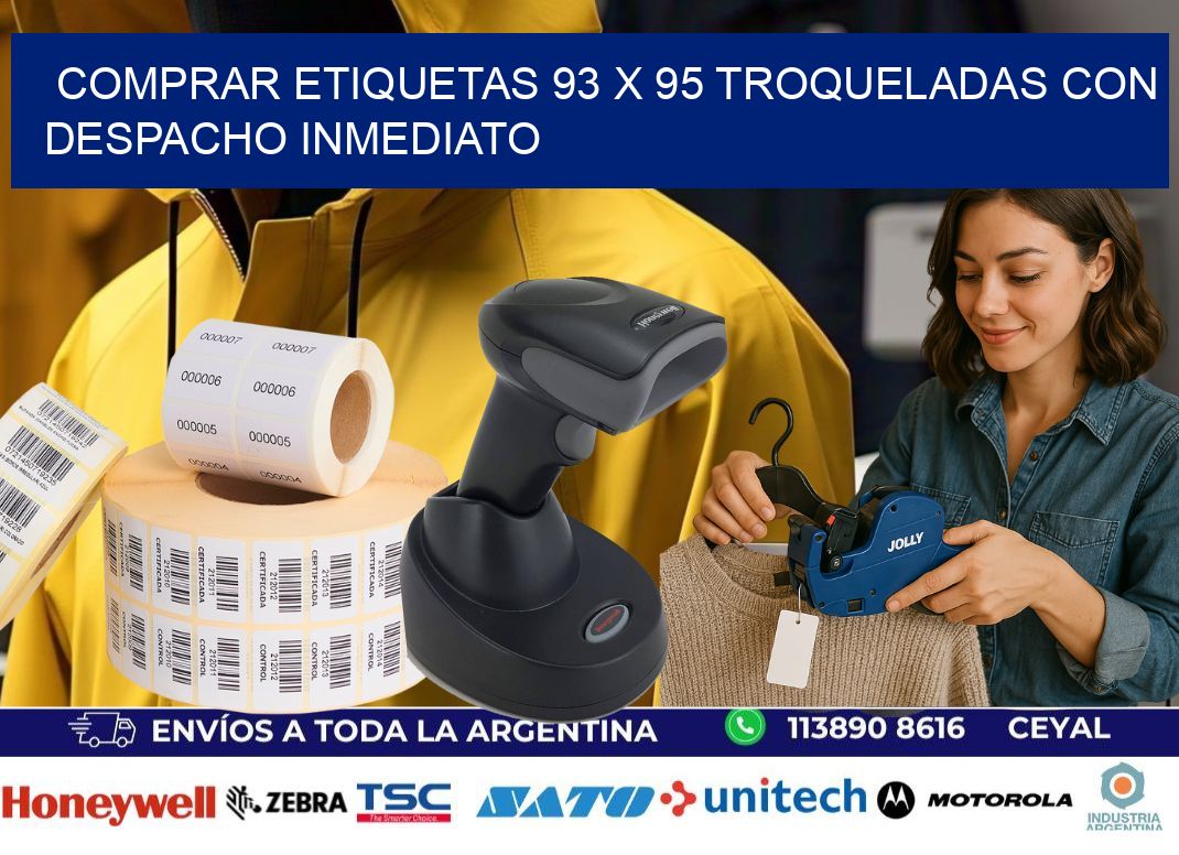 Comprar etiquetas 93 x 95 troqueladas con despacho inmediato