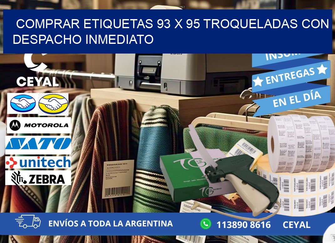 Comprar etiquetas 93 x 95 troqueladas con despacho inmediato