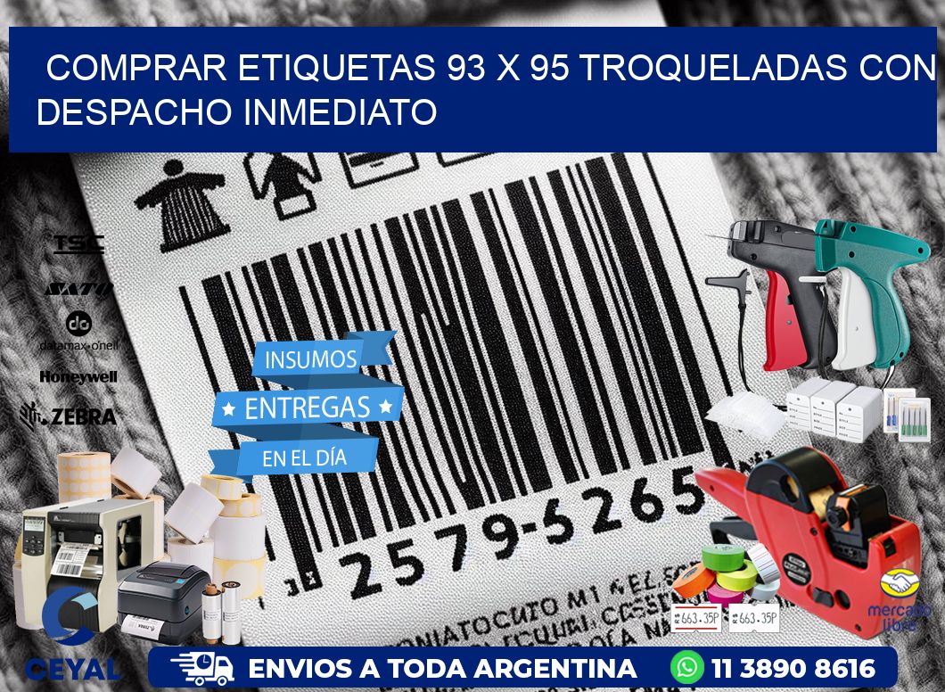Comprar etiquetas 93 x 95 troqueladas con despacho inmediato