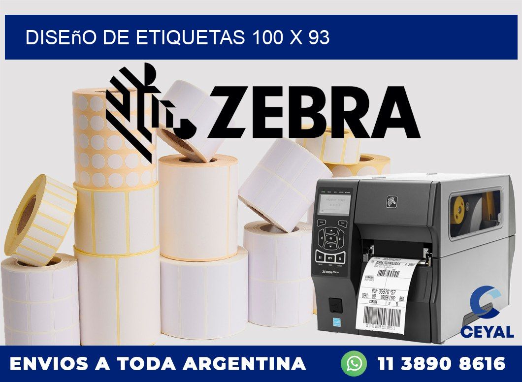Diseño de etiquetas 100 x 93