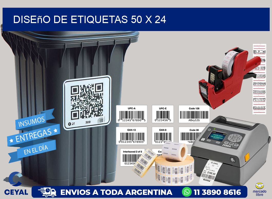 Diseño de etiquetas 50 x 24