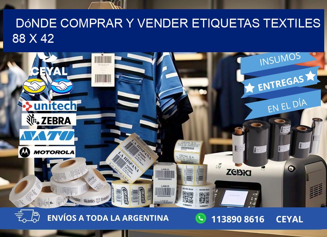 Dónde Comprar y Vender Etiquetas Textiles 88 x 42