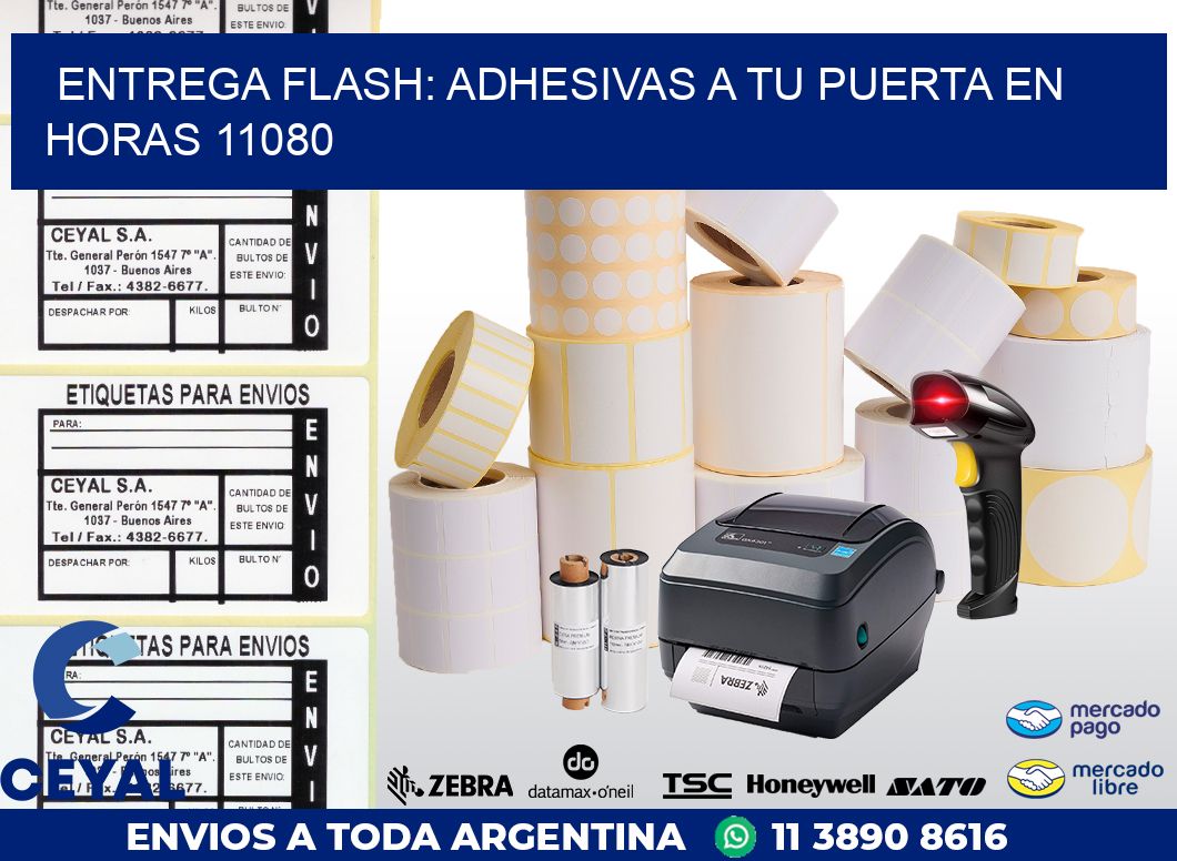 Entrega Flash: Adhesivas A Tu Puerta en Horas 11080