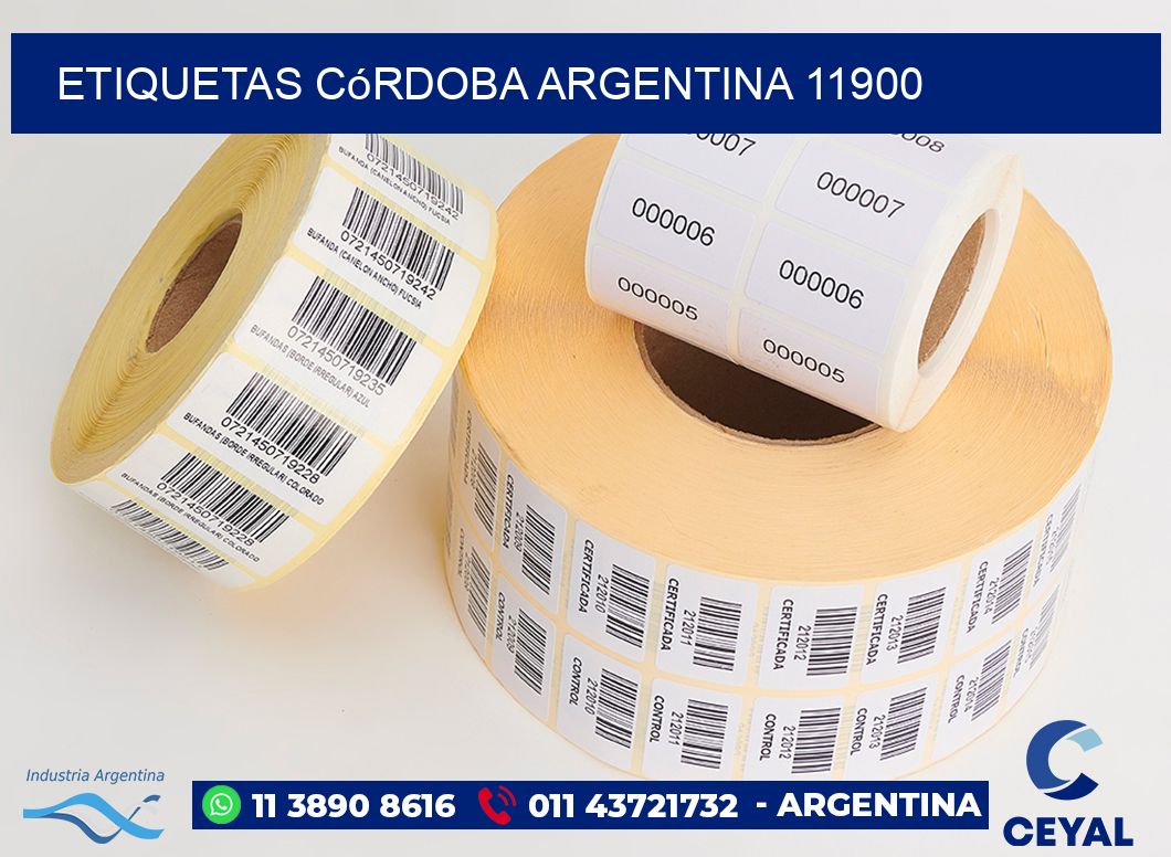 Etiquetas Córdoba Argentina 11900