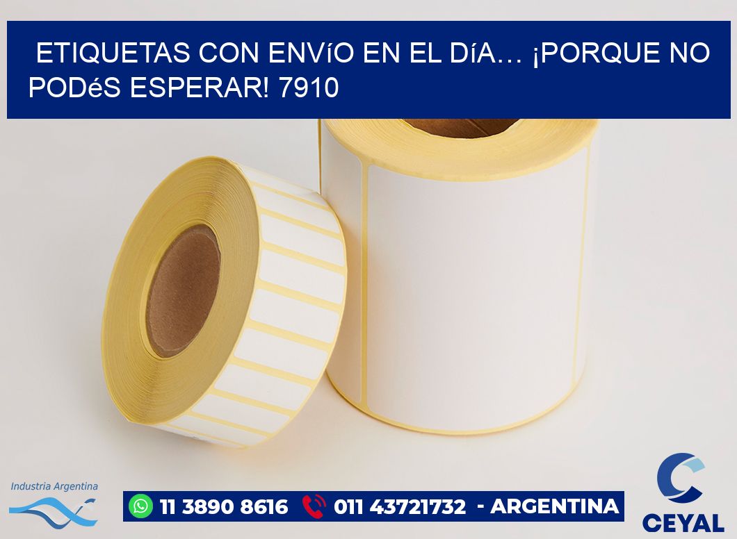 Etiquetas con Envío en el Día… ¡Porque No Podés Esperar! 7910