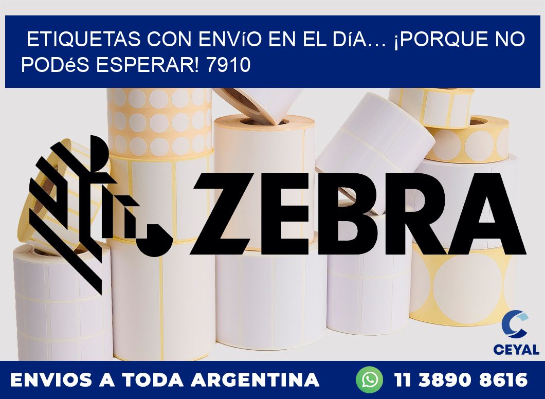 Etiquetas con Envío en el Día… ¡Porque No Podés Esperar! 7910