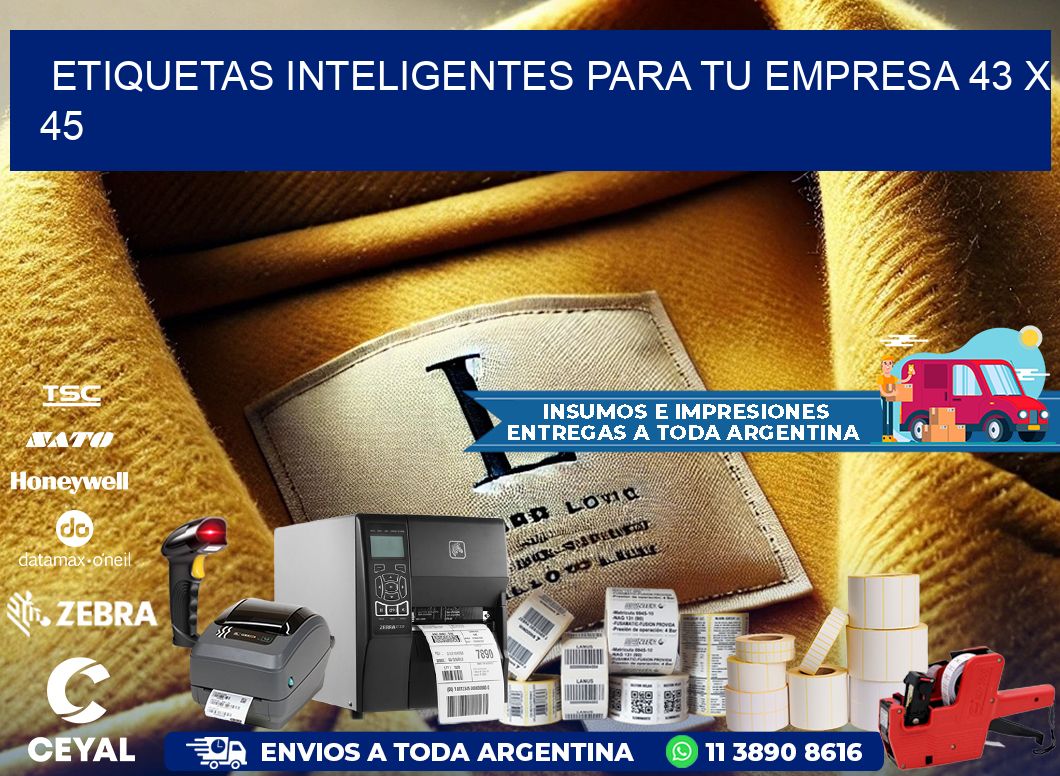 Etiquetas inteligentes para tu empresa 43 x 45