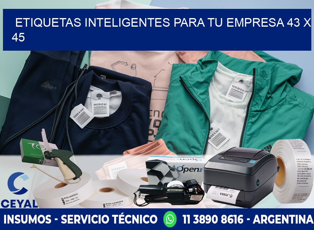 Etiquetas inteligentes para tu empresa 43 x 45