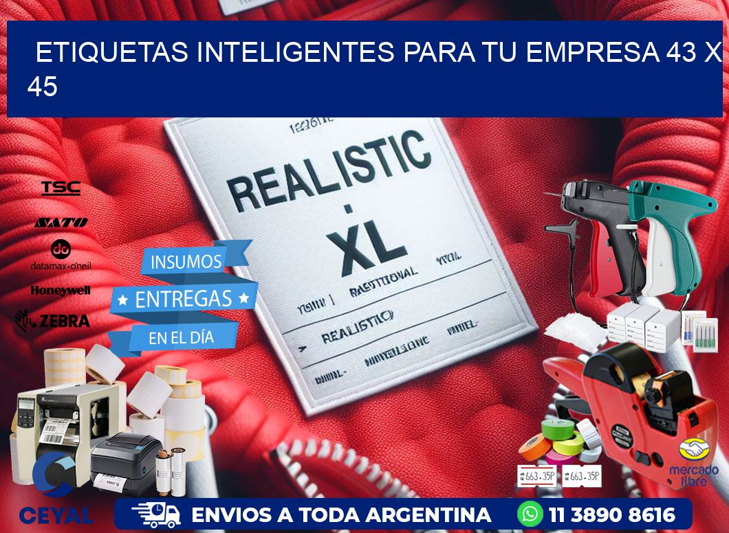 Etiquetas inteligentes para tu empresa 43 x 45