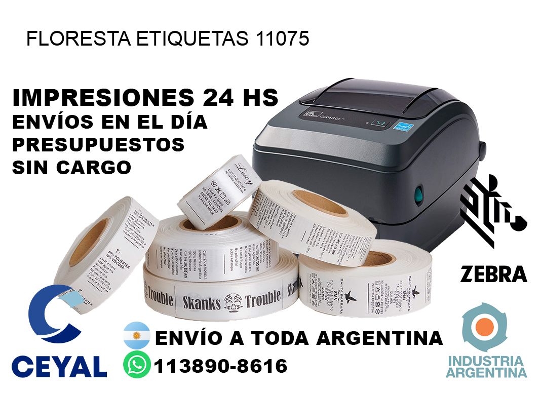 Floresta etiquetas 11075