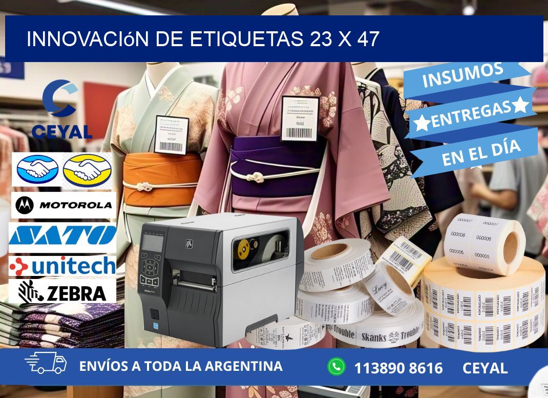 Innovación de etiquetas 23 x 47