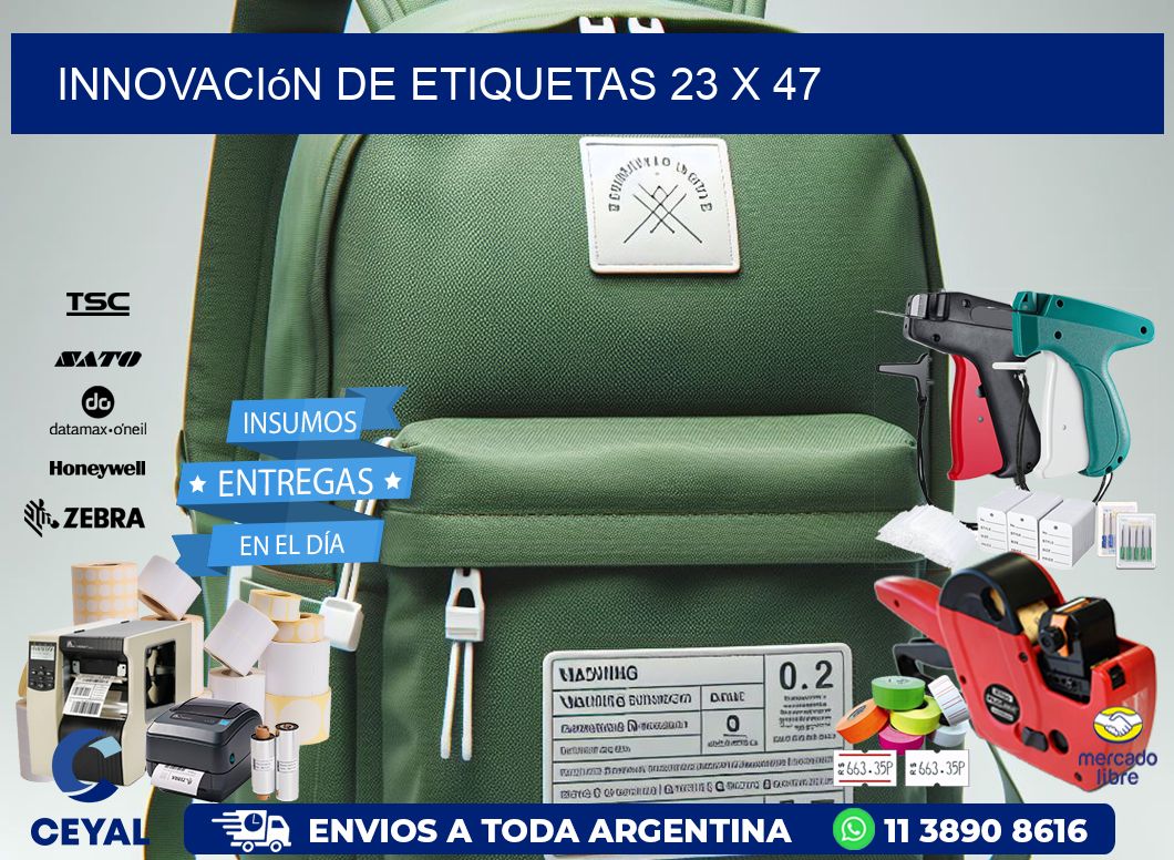 Innovación de etiquetas 23 x 47