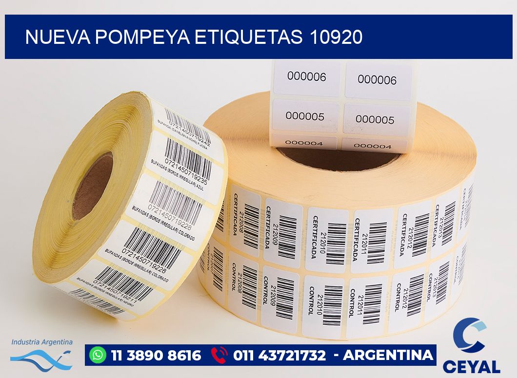 Nueva Pompeya etiquetas 10920