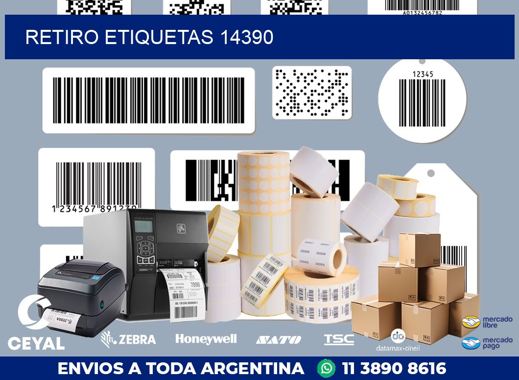 Retiro etiquetas 14390