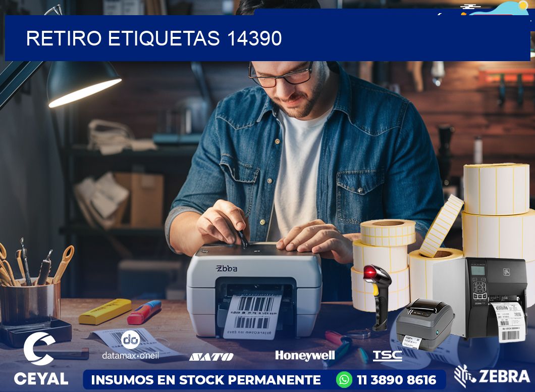 Retiro etiquetas 14390