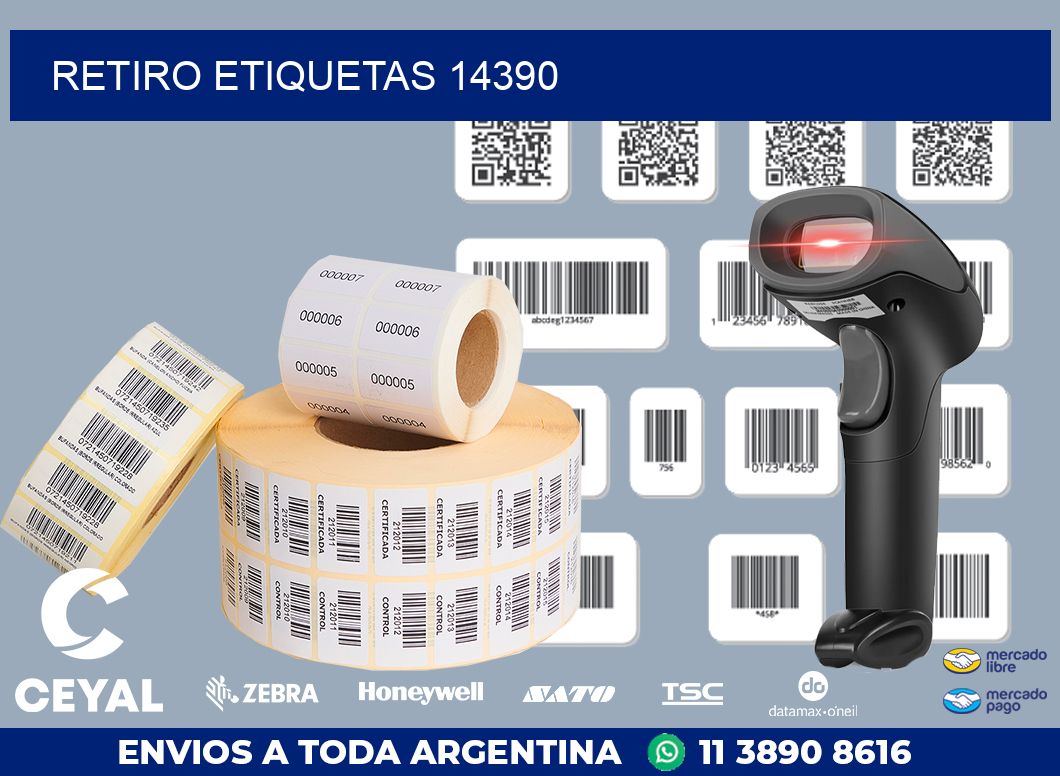 Retiro etiquetas 14390