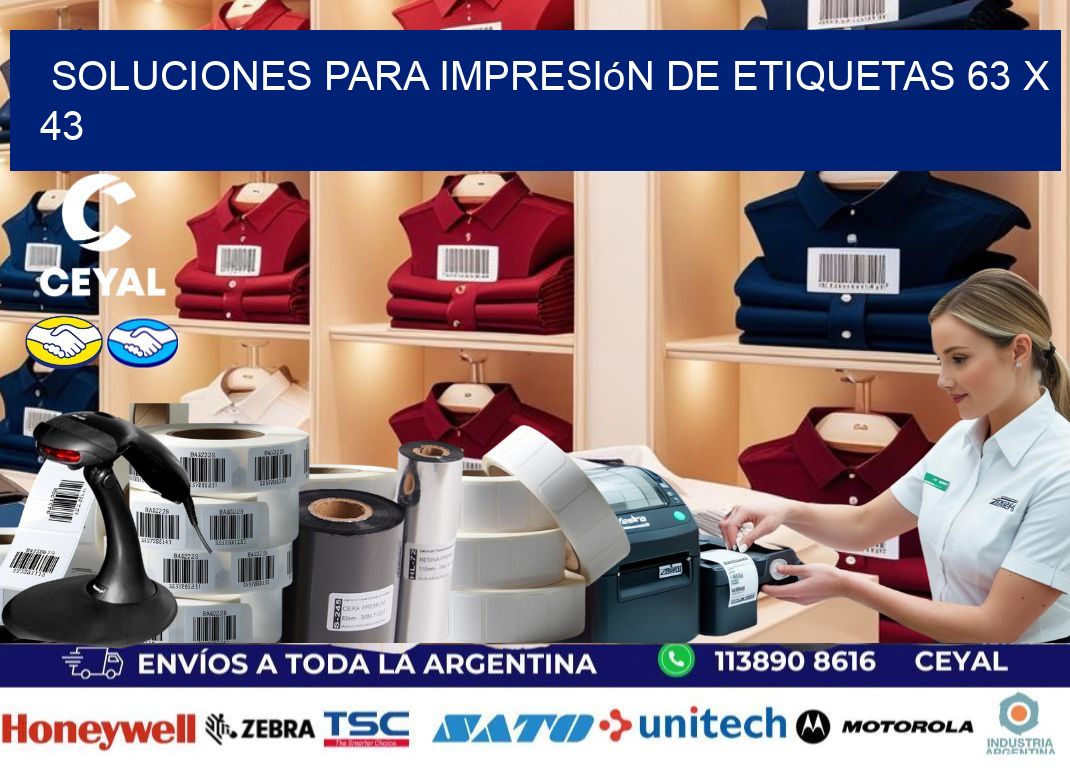 Soluciones para impresión de etiquetas 63 x 43