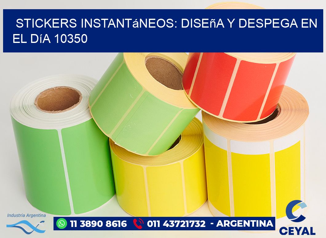 Stickers Instantáneos: Diseña y Despega en el Día 10350