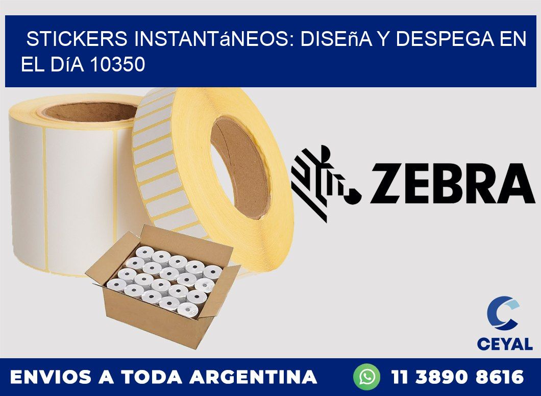 Stickers Instantáneos: Diseña y Despega en el Día 10350