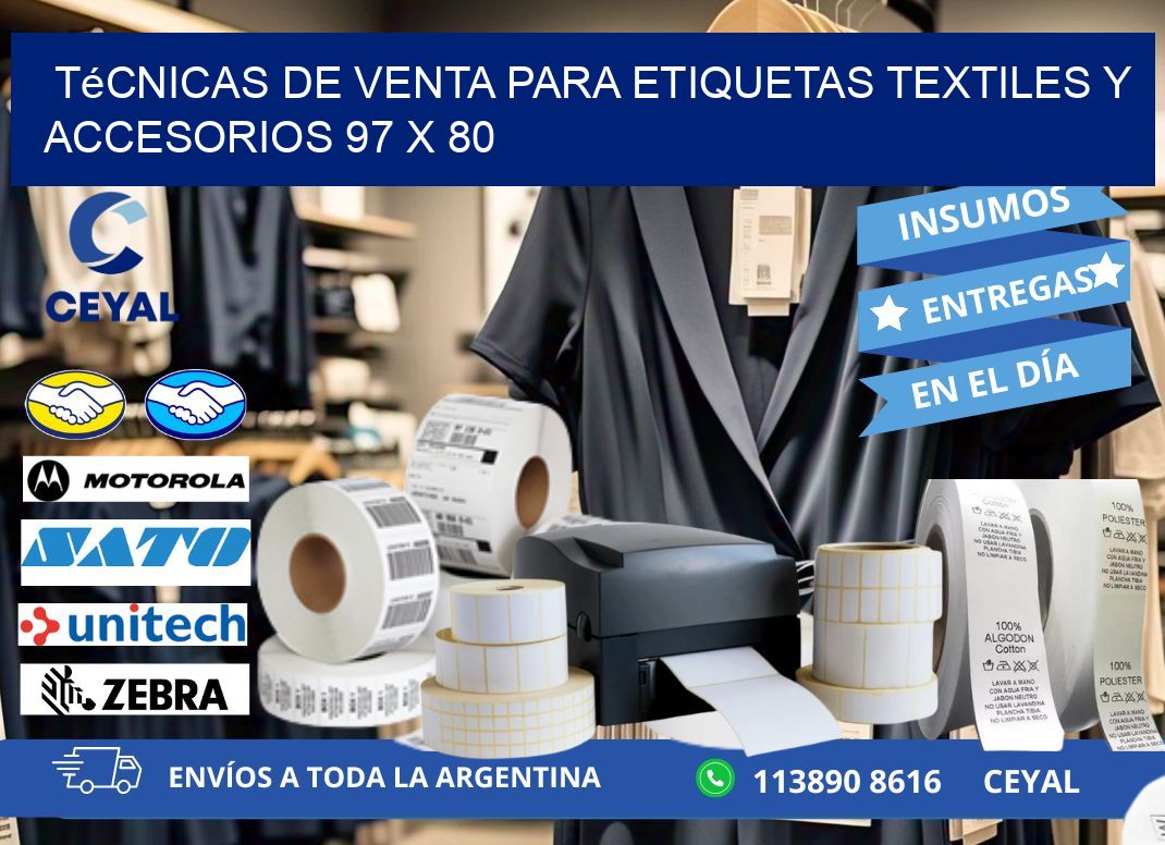 Técnicas de Venta para Etiquetas Textiles y Accesorios 97 x 80