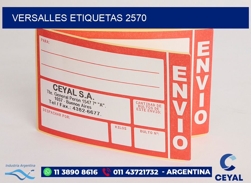 Versalles etiquetas 2570
