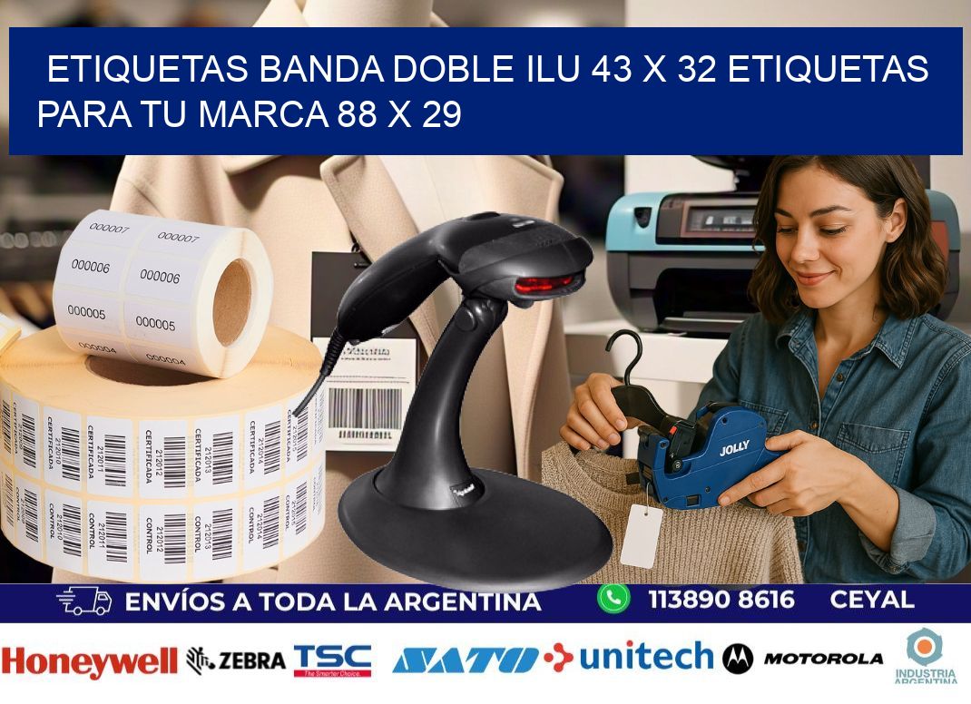 etiquetas banda doble ilu 43 x 32 etiquetas para tu marca 88 x 29