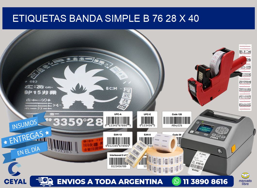 etiquetas banda simple b 76 28 x 40