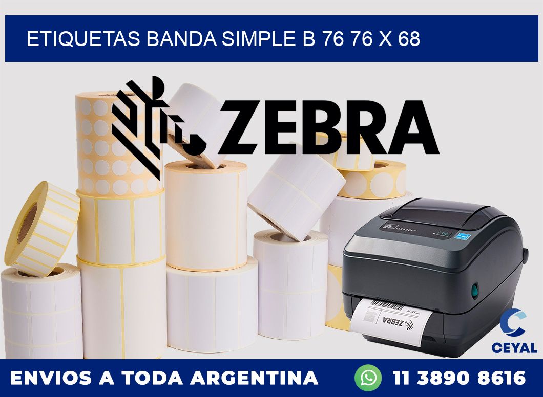etiquetas banda simple b 76 76 x 68