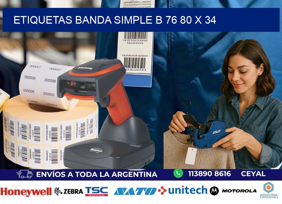 etiquetas banda simple b 76 80 x 34