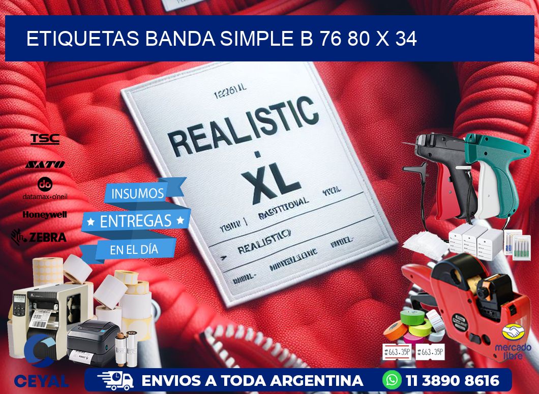 etiquetas banda simple b 76 80 x 34