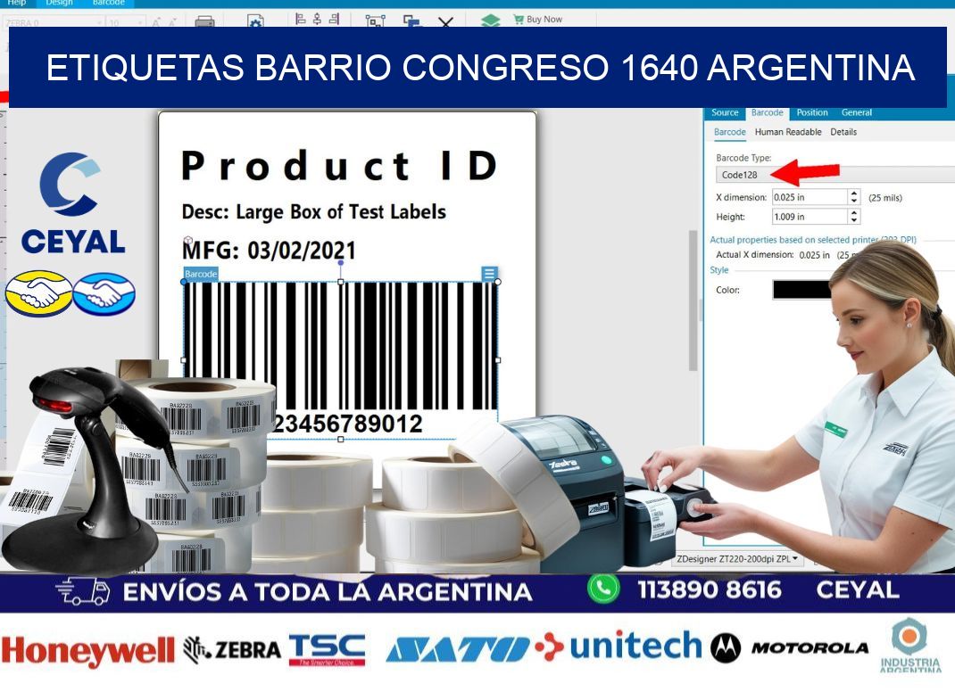 etiquetas barrio congreso 1640 argentina