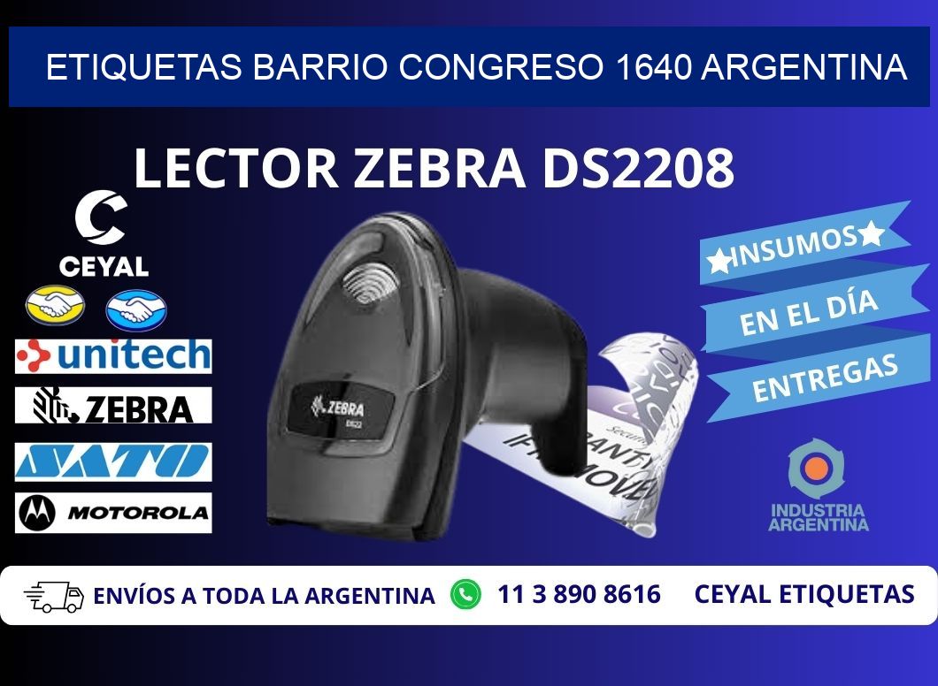etiquetas barrio congreso 1640 argentina