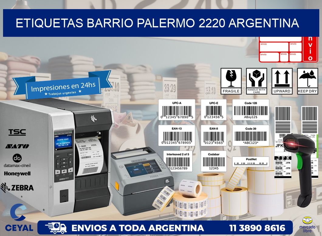 etiquetas barrio palermo 2220 argentina