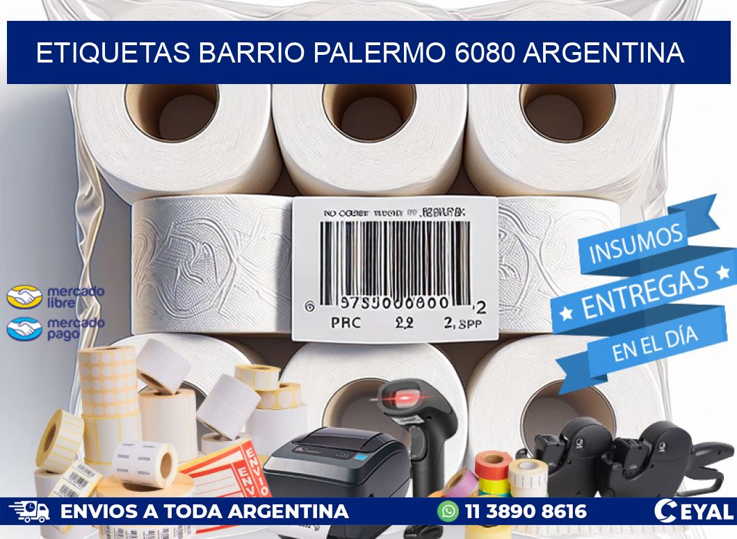 etiquetas barrio palermo 6080 argentina