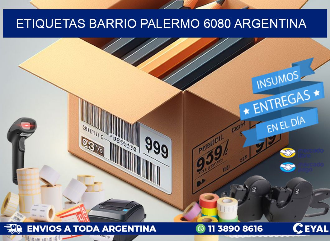 etiquetas barrio palermo 6080 argentina