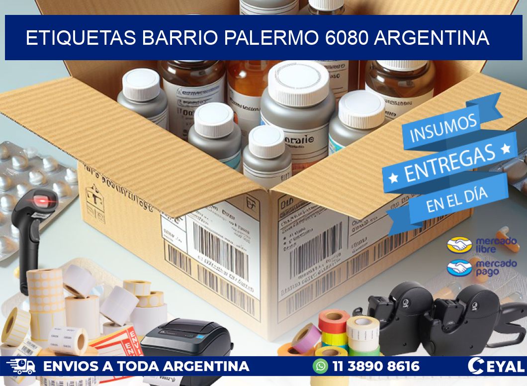 etiquetas barrio palermo 6080 argentina