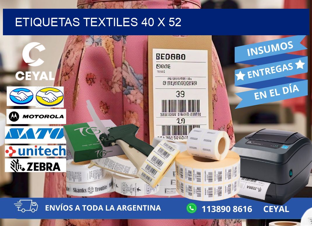 etiquetas textiles 40 x 52