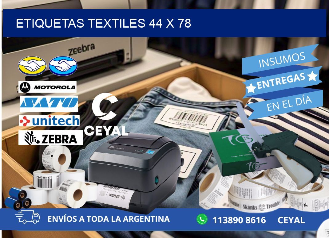 etiquetas textiles 44 x 78