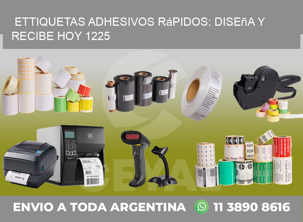 ettiquetas Adhesivos Rápidos: Diseña y Recibe Hoy 1225