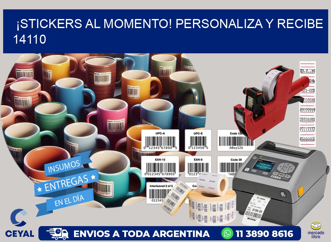 ¡Stickers al Momento! Personaliza y Recibe 14110
