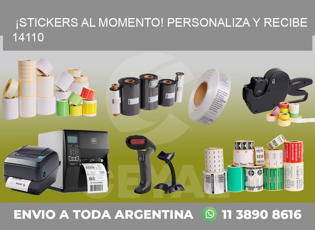 ¡Stickers al Momento! Personaliza y Recibe 14110