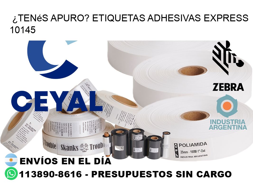 ¿Tenés Apuro? Etiquetas Adhesivas Express 10145