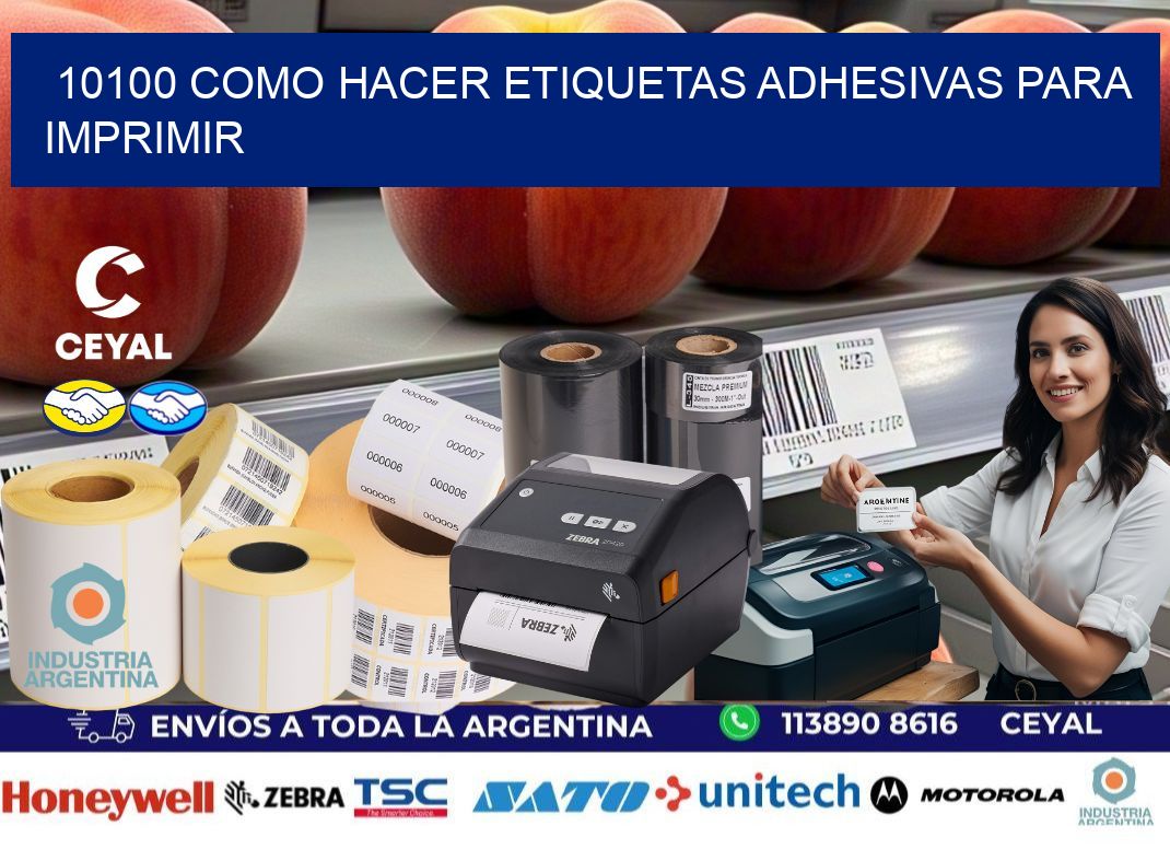 10100 Como hacer etiquetas adhesivas para imprimir