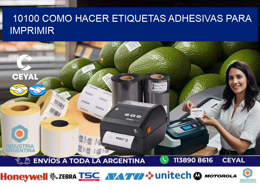 10100 Como hacer etiquetas adhesivas para imprimir
