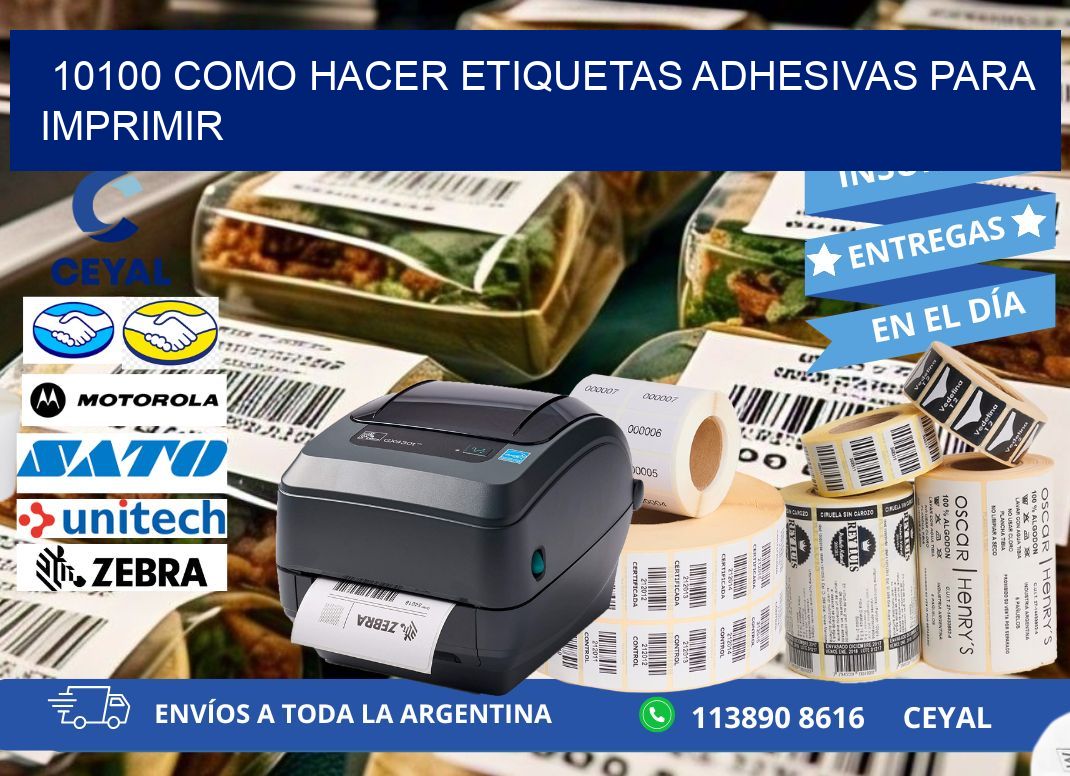 10100 Como hacer etiquetas adhesivas para imprimir