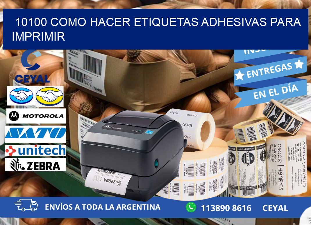 10100 Como hacer etiquetas adhesivas para imprimir