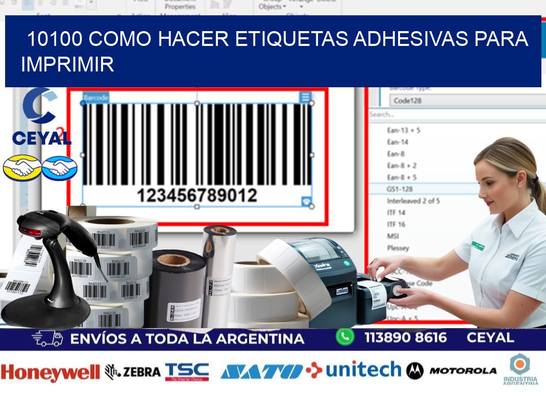 10100 Como hacer etiquetas adhesivas para imprimir